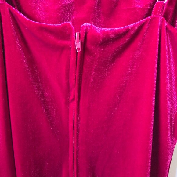 EUC LIKE NEW GB RED VELVET TANK MINI DRESS SIZE LARGE - Picture 9 of 16